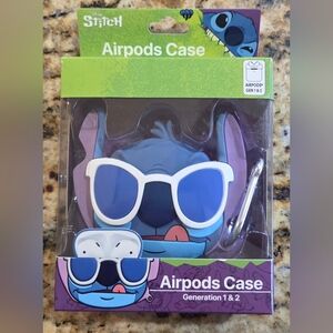 Disney Stitch Blue Sunglasses AirPods Case